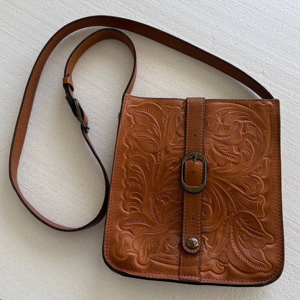 Patricia Nash Vintage Leather Crossbody Bag